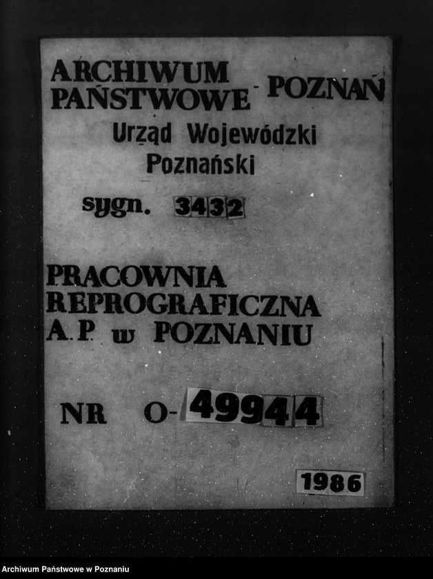 Obraz 1 z jednostki "Majątek Mieczownica powiat koniński wyłączenie obszarów leśnych w związku z wykonaniem reformy rolnej"