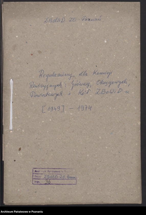 Obraz 7 z jednostki "Regulaminy dla Komisji Rewizyjnych: Głównej, Okręgowych, Powiatowych i Kół Związku Bojowników o Wolność i Demokrację."