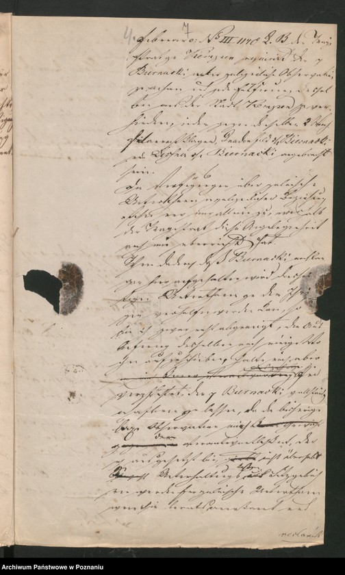 Obraz 10 z jednostki "A. betr. den polnischen Überläufer Franz Betka aus Trzcinica und Czeslaus von Biernacki aus Małkow"