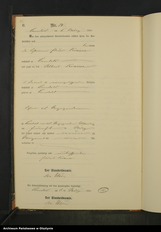 image.from.unit.number "Sterbe-Neben-Register Nr 1 - 33"