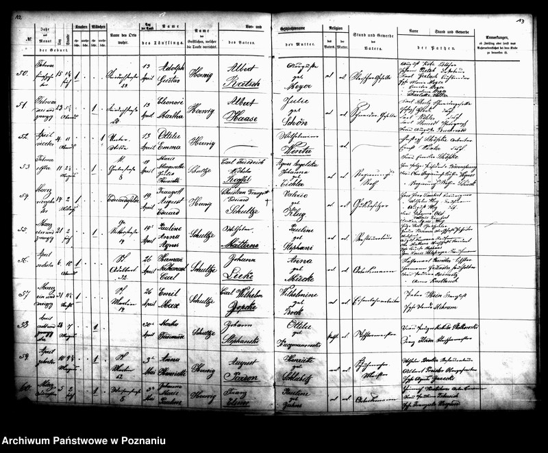 Obraz 8 z jednostki "[Akta ślubów, zgonów, urodzeń i chrztów]"