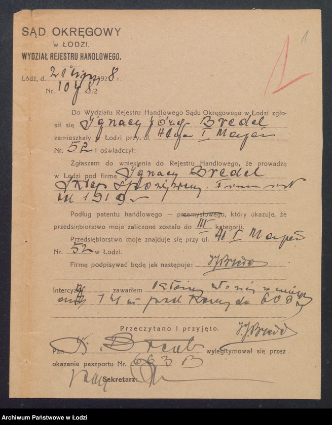 Obraz 3 z jednostki "Ignacy Józef Bredel- sklep spożywczy"