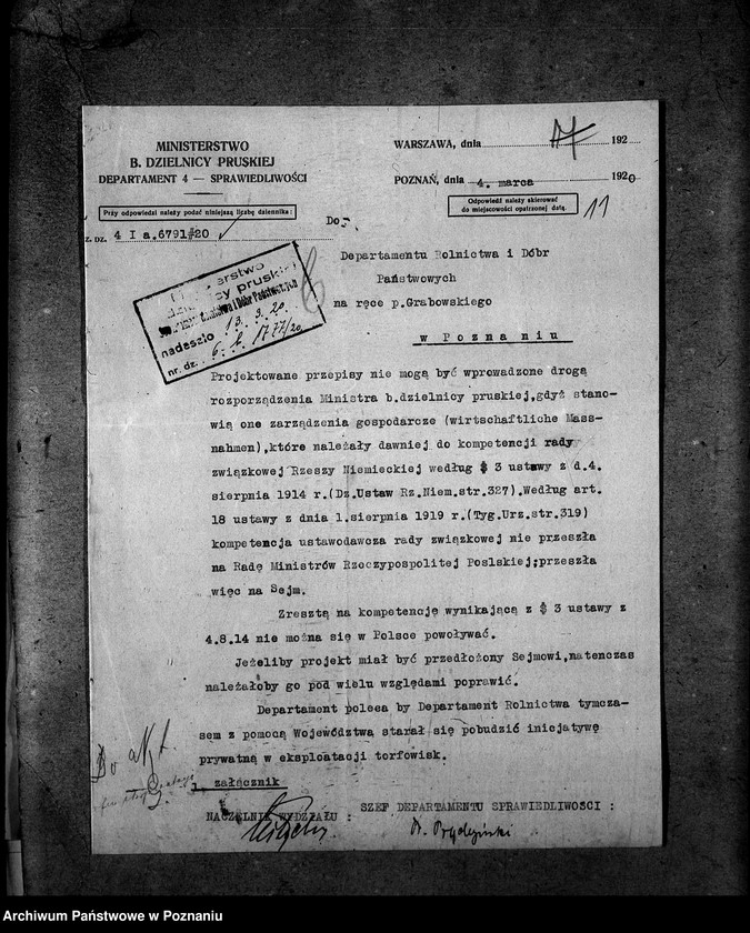 Obraz 15 z jednostki "Fabrykacja torfu - korespondencja"