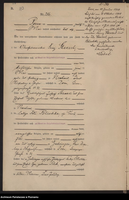 Obraz 11 z jednostki "Księga miejscowa małżeństw tom II [Rejestr główny małżeństw]"