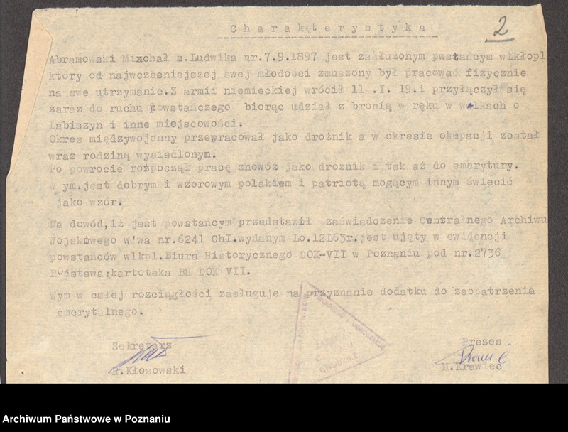 Obraz 15 z jednostki "Życiorysy powstańców wielkopolskich: A - tom l /Abramowski - Andrzejewski/."