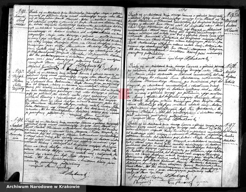 image.from.unit.number "Księga urodzin, małżeństw i zgonów parafii Niedźwiedź"