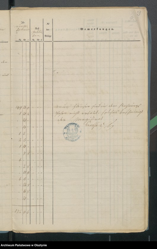 image.from.unit.number "Jahres Rechnung den beiden ewangelischen Kirchen zu Riesenburg"