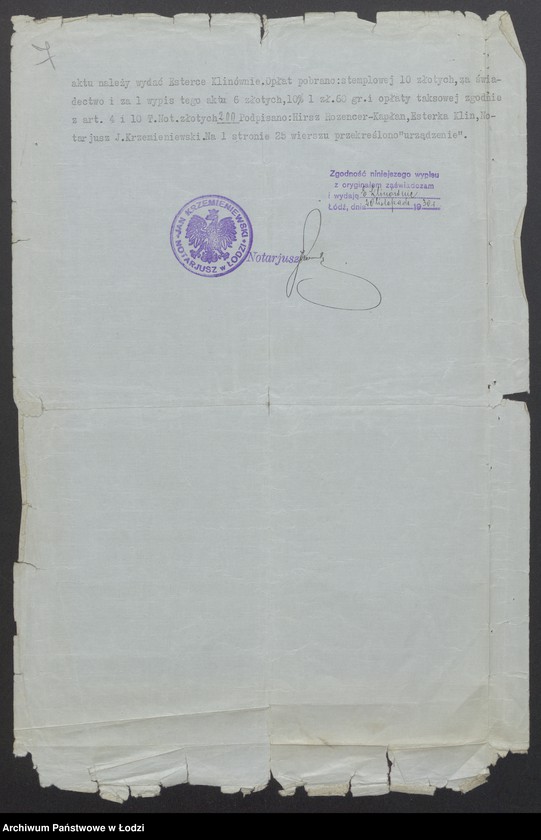 Obraz 9 z jednostki "Dom Sukna Enka- Estera Rozencer Kapłan, Noechim Rozencer Kapłan- wyrób i sprzedaż towarów wełnianych i bawełnianych oraz dodatków krawieckich"