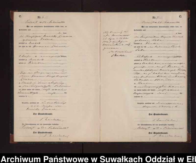 image.from.unit.number "Sterbe-Neben-Register des Preussischen Standes-Amtes Neuhoff Kreis Loetzen"