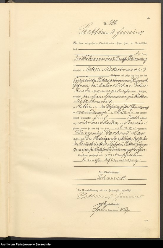 Obraz 7 z jednostki "Geburts-Register (Neben-Register) Band III"
