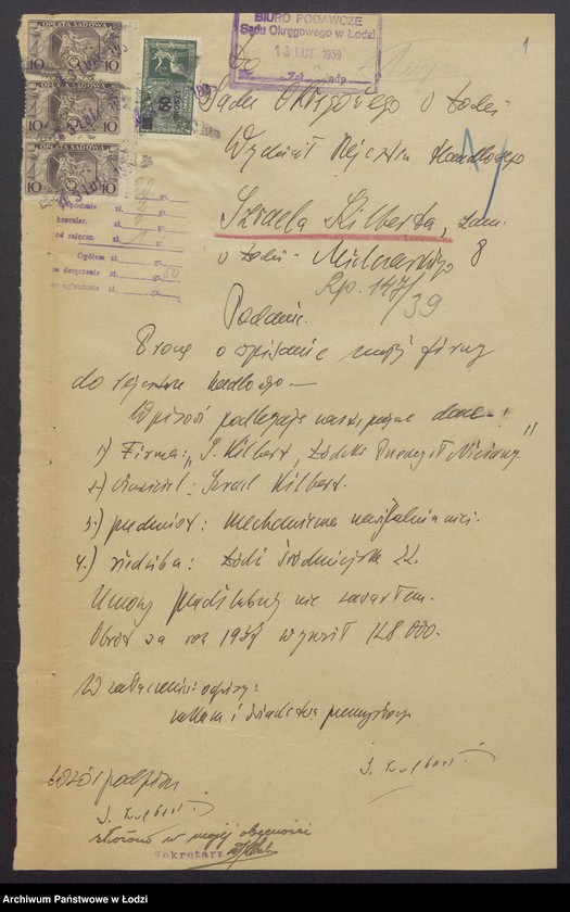 Obraz 3 z jednostki "„Łódzki Przemysł Niciany“ Izrael Kilbert – mechaniczna nawijalnia nici"