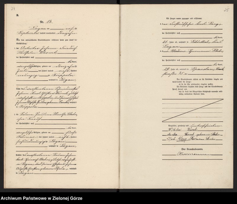 Obraz 15 z jednostki "[Księga małżeństw]"