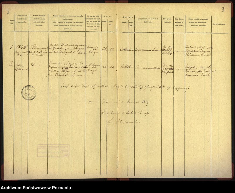 Obraz 3 z jednostki "Duplicat aus dem trauungs- Register"