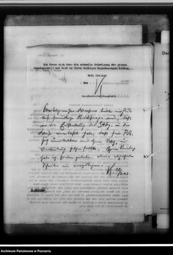 Obraz 19 z jednostki "[Korespondencja w sprawach organizacyjnych, sprawozdanie z działalności], Sippenamt für die Stadt und den Landkreis Kalisch [Kalisz]"