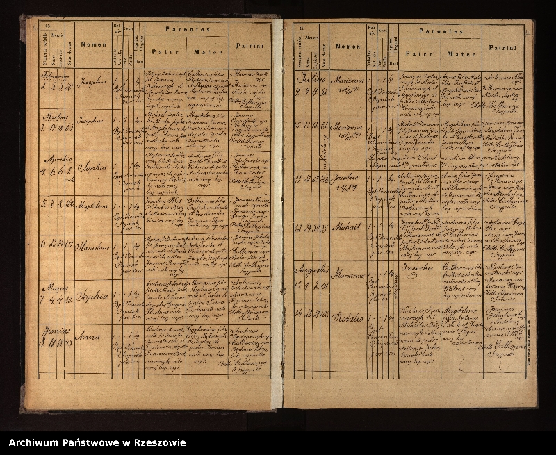 image.from.unit.number "Księga urodzeń, małżeństw i zgonów dla miejscowości Nowotaniec, Nadolany, Nagórzany, Pielnia, Wola Sękowa, Wola Jaworowa, Puławy"