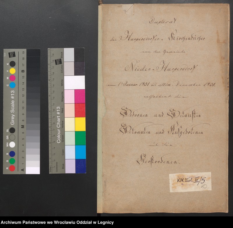 image.from.unit.number "Duplicat der Harpersdorfer Kirchenbücher von der Gemeinde Niederharpersdorf"