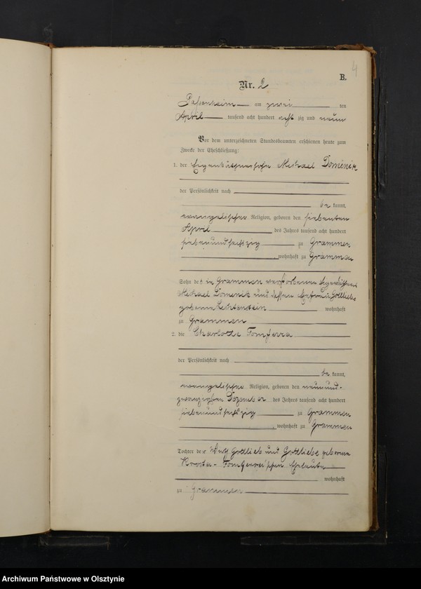 image.from.unit.number "Heiraths-Haupt-Register Nr 1 - 40"