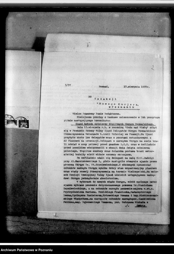 Obraz 6 z jednostki "Korespondencja m.in. z Zarządem Głównym"