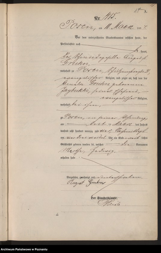 Obraz 20 z jednostki "Księga urodzeń t. II"