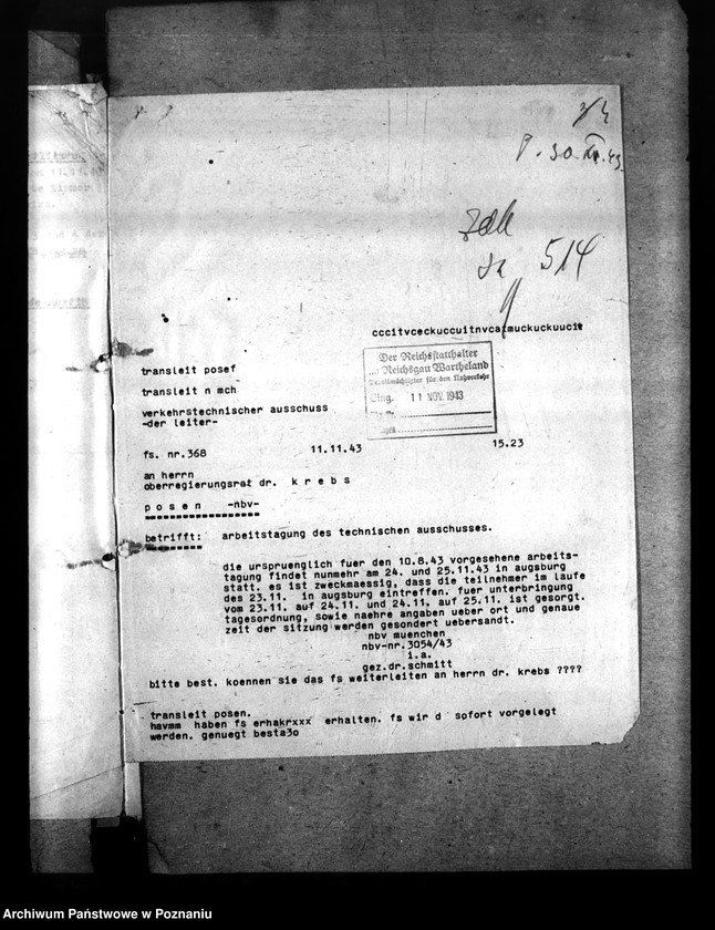 Obraz 8 z jednostki "Beschlagnahme - Anordung der Kraftfahrzeuge. Berichte über die Verkehrslage"