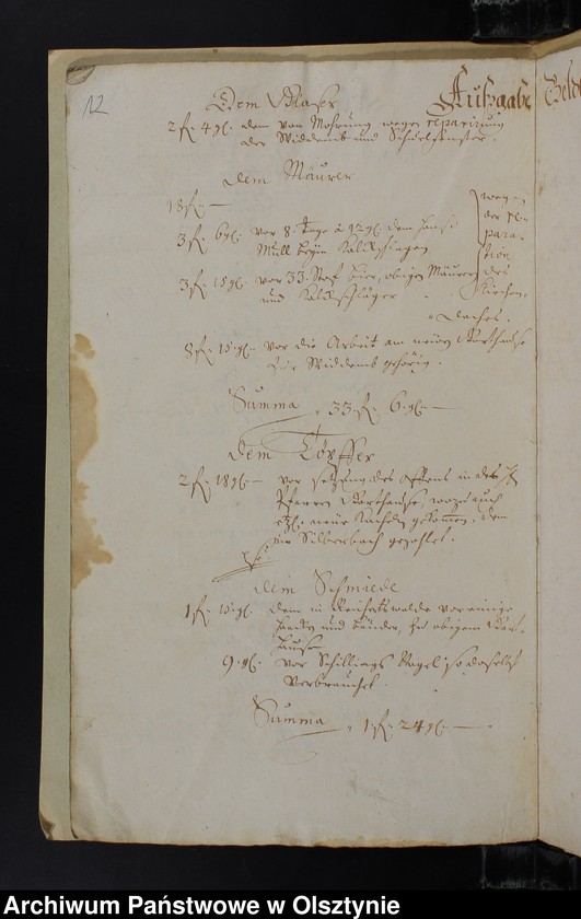 image.from.unit.number "Jahr Rechnung der Silberbachschen Kirchen"