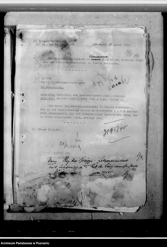 Obraz 19 z jednostki "Janz, Kurt - Bürgermeister in Gnesen"