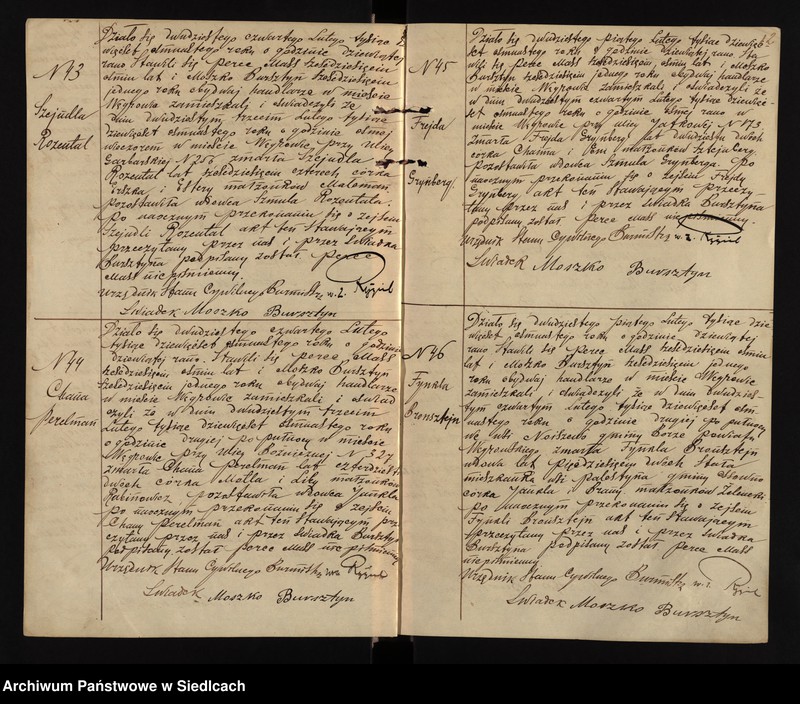 image.from.unit.number "Księga aktów zgonów wyznania mojżeszowego "