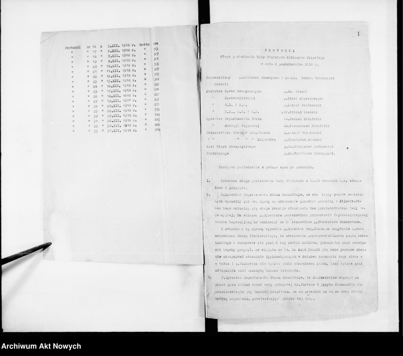 image.from.unit.number "Posiedzenia Rady Ministrów Królestwa Polskiego. Protokoły z załącznikami. 3.10.1918 r. - 11.11.1918 r.  Posiedzenia Rady Ministrów Republiki Polskiej. Protokoły z załącznikami. 18.11.1918 r. - 31.12.1918 r. T. 4"