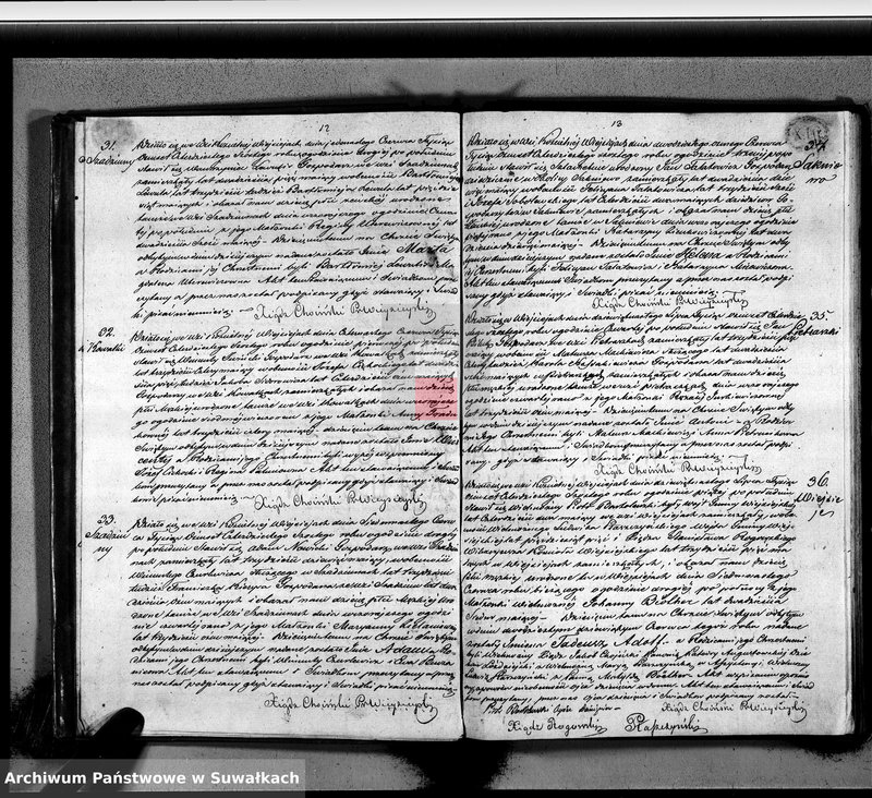 image.from.unit.number "Duplikat aktów urodzenia, zaślubienia i zejścia parafii wieysieyskiey z roku 1846"