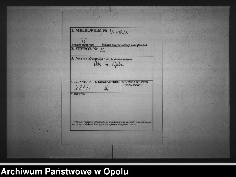 Obraz 2 z jednostki "Acta Specialia des Magistrats zu Oppeln wegen Abnahme der Rechnungen und Casse des Hospitals St: Alexi"
