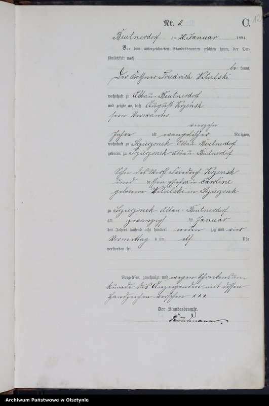 image.from.unit.number "Sterbe-Haupt-Register Nr 1 - 190"