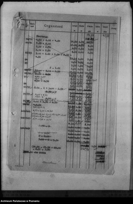 Obraz 10 z jednostki "Schlossumbau in Posen. Kostenanschläge"