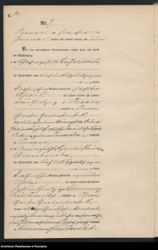 Obraz 16 z jednostki "Księga małżeństw t. I"