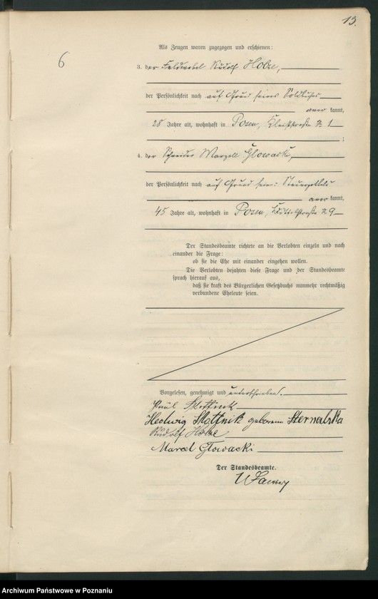 Obraz 15 z jednostki "Księga miejscowa małżeństw t. I"