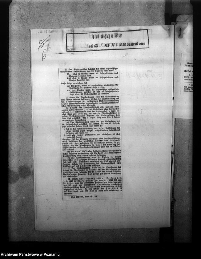 Obraz 10 z jednostki "Besoldungsbestimmungen. Schmutzanlagen. Beschäftigung von Polen."
