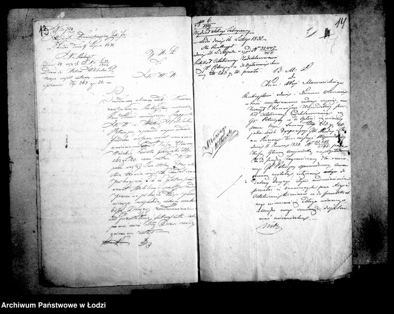 Obraz 13 z jednostki "Akta ławnika czynnego osady fabrycznej Łódka tyczące się zakładu fabrykanta pana Potempy "