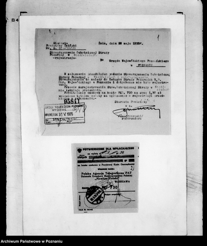 Obraz 5 z jednostki "/Stowarzyszenie ochotniczej straży pożarnej powiatu żnińskiego/ litery od N-Z"