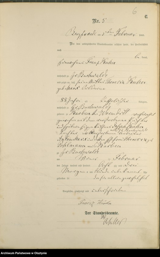 image.from.unit.number "Sterbe-Haupt-Register Nr 1 - 66"