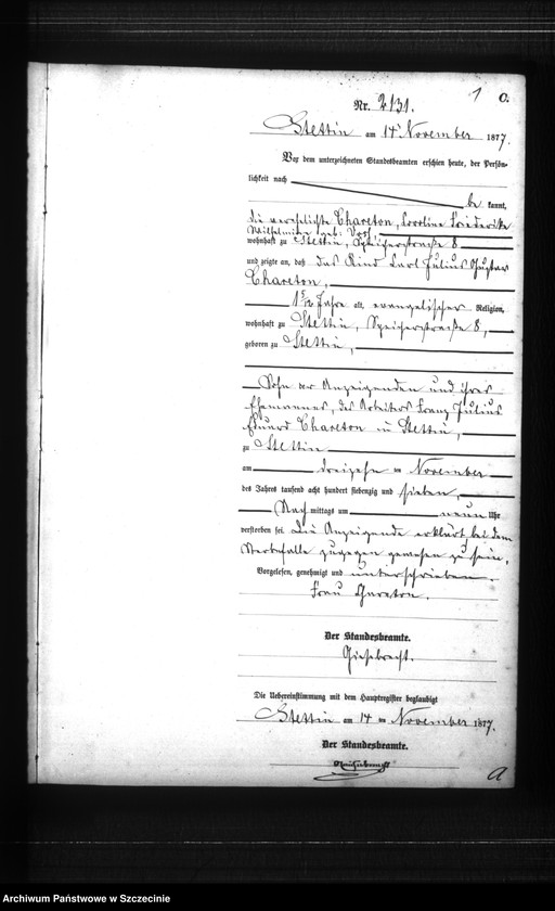 Obraz 4 z jednostki "Sterbe-Register (Neben-Register) Band VI"