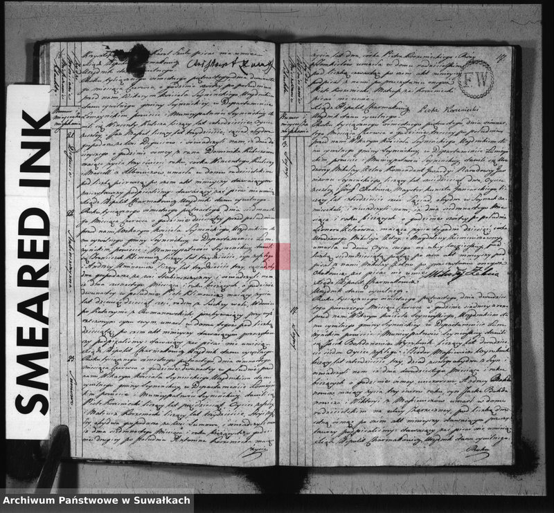 image.from.unit.number "Akta stanu cywilnego zeszłych w gminie seyneńskiey od 1-go stycznia 1815 roku."