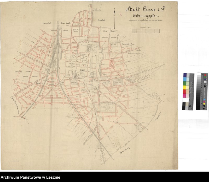 Obraz 1 z jednostki "Stadt Lissa Bebaungsplan"