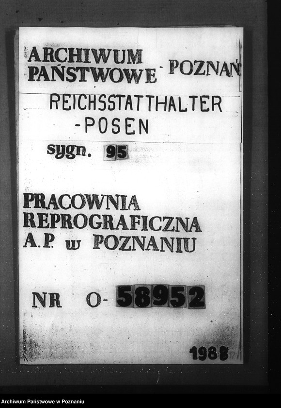 Obraz 1 z jednostki "Geschäftsverteilungsplan- Landratsamt Kempen (Kępno)"