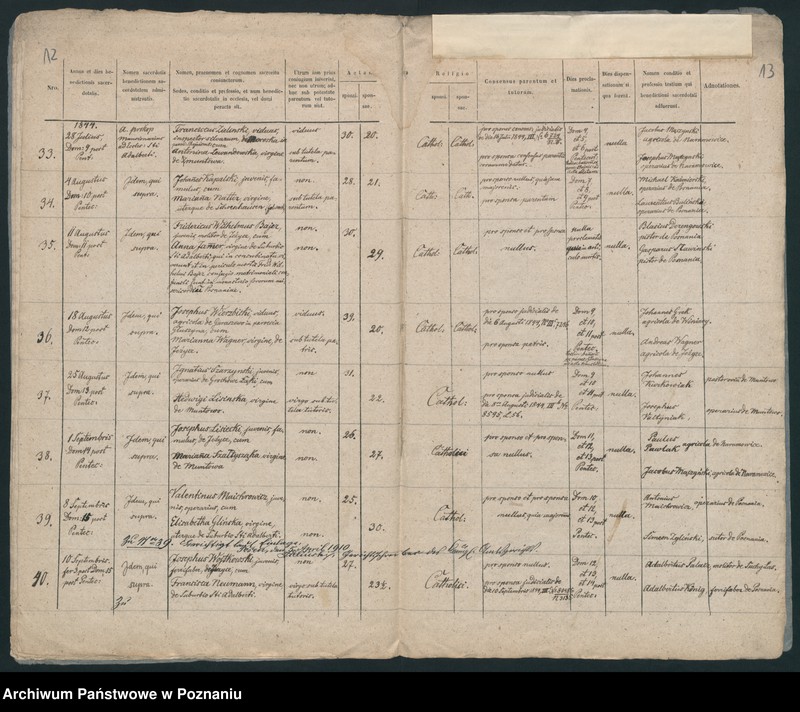 Obraz 9 z jednostki "Księga małżeństw"