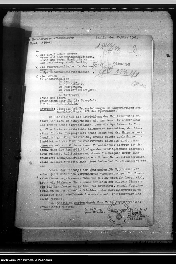 image.from.unit.number "Sparkassen - korespondencja"