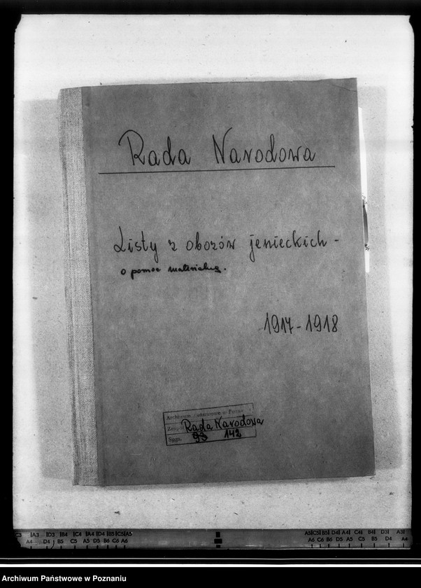 image.from.unit.number "Korespondencja - listy jeńców wojennych o pomoc materialną i prawną z różnych obozów jenieckich."
