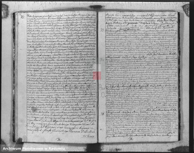 Obraz 16 z jednostki "Akta stanu cywilnego parafii Skaryszów małżeństw na rok 1820"