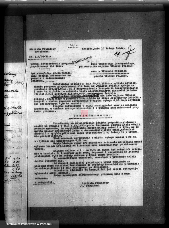 Obraz 16 z jednostki "Majętność /leśna/ Wilkowo Polskie powiat kościański"