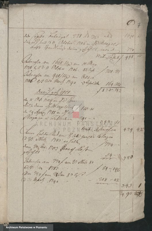 image.from.unit.number "Brechnung der Activorum et Passivorum der Stadt Lissa; język niemiecki"