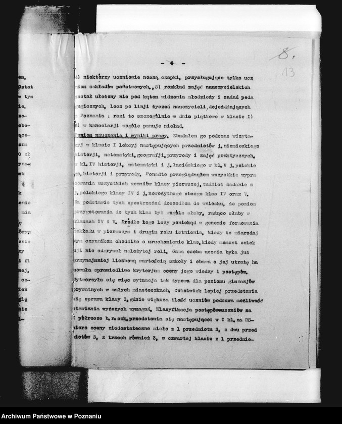 Obraz 16 z jednostki "Prywatne Gimnazjum Koedukacyjne- Oborniki [protokoły z wizytacji]"