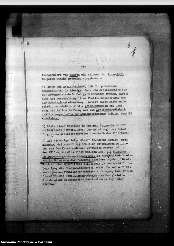 Obraz 13 z jednostki "Unterstützung an Stelle von Sozialversicherung für Polen. Erlass des Reichsarbeitsministeriums vom 26. 8. 1942 "Polenstatut"."